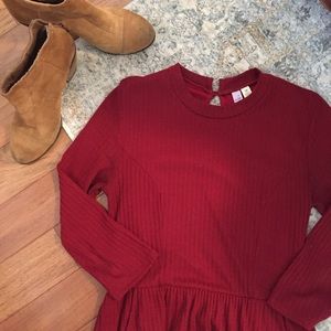 Cranberry Francesca’s Dress, real pockets!